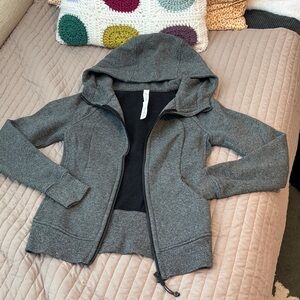 Lululemon Scuba Charcoal Gray Fleece-Lined Hoodie
